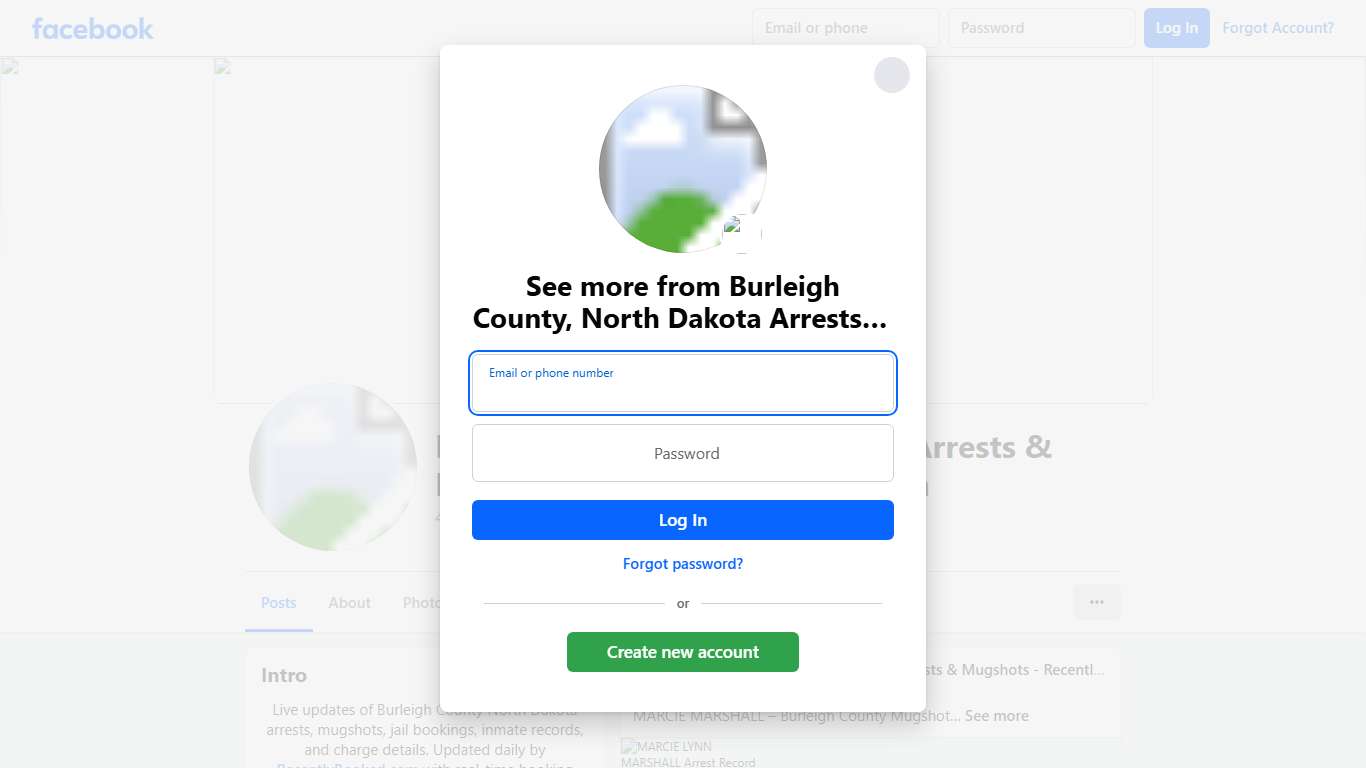 Burleigh County, North Dakota Arrests & Mugshots - RecentlyBooked.com Facebook